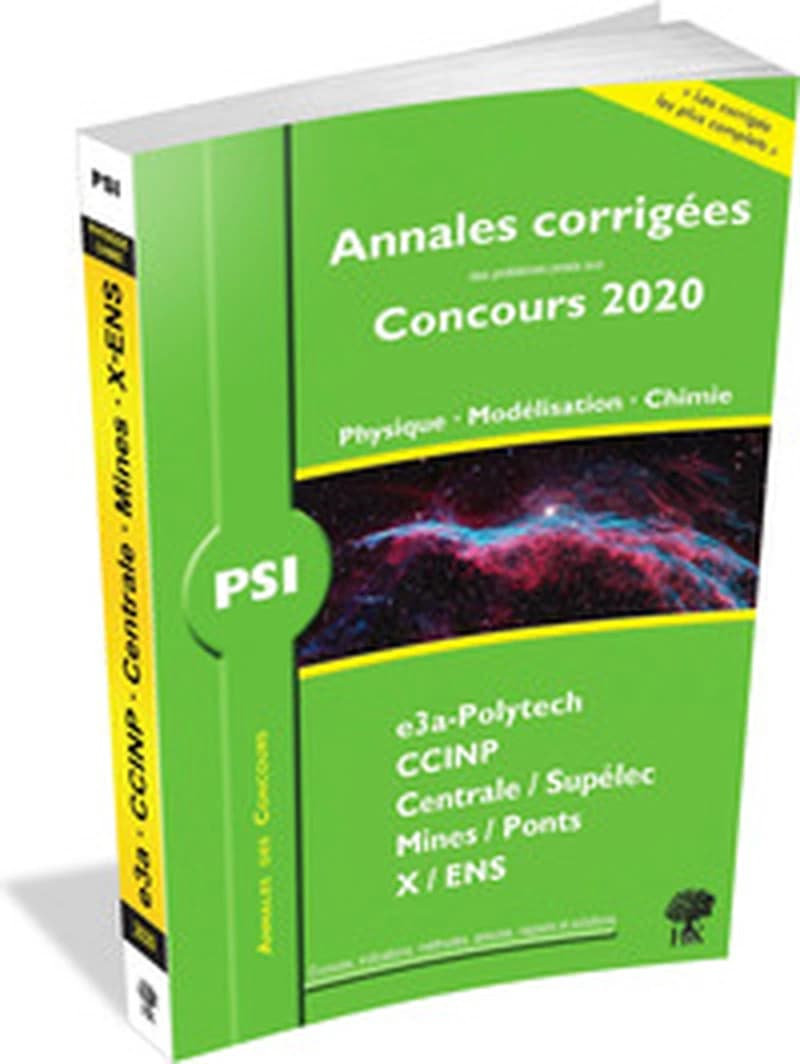 PSI physique, modélisation, chimie 2020