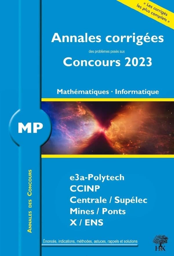 MP mathématiques, informatique 2023