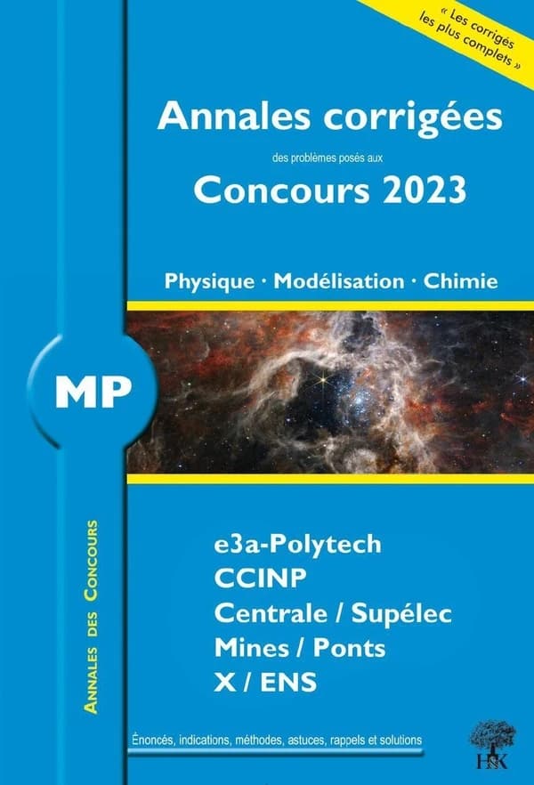MP physique, modélisation, chimie 2023