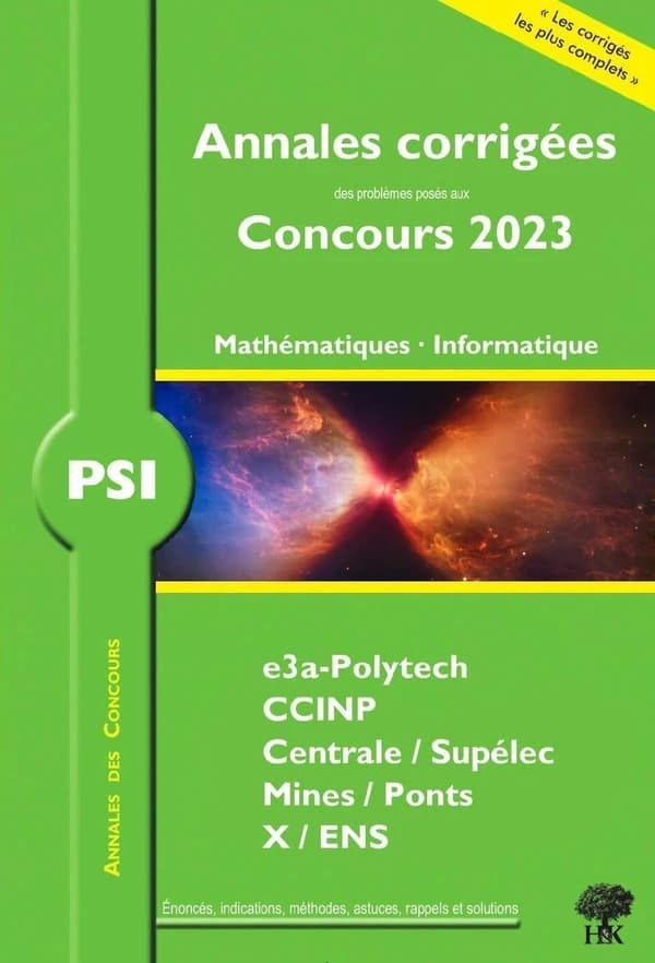PSI mathématiques, informatique 2023
