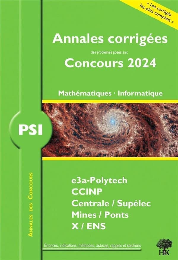 PSI mathématiques, informatique 2024