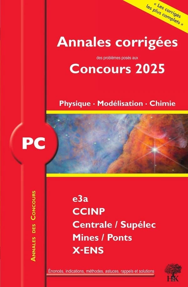 PC, physique, modélisation, chimie 2025