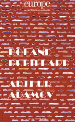 Roland Dubillard - Arthur Adamov : Revue Europe. 1065-1066