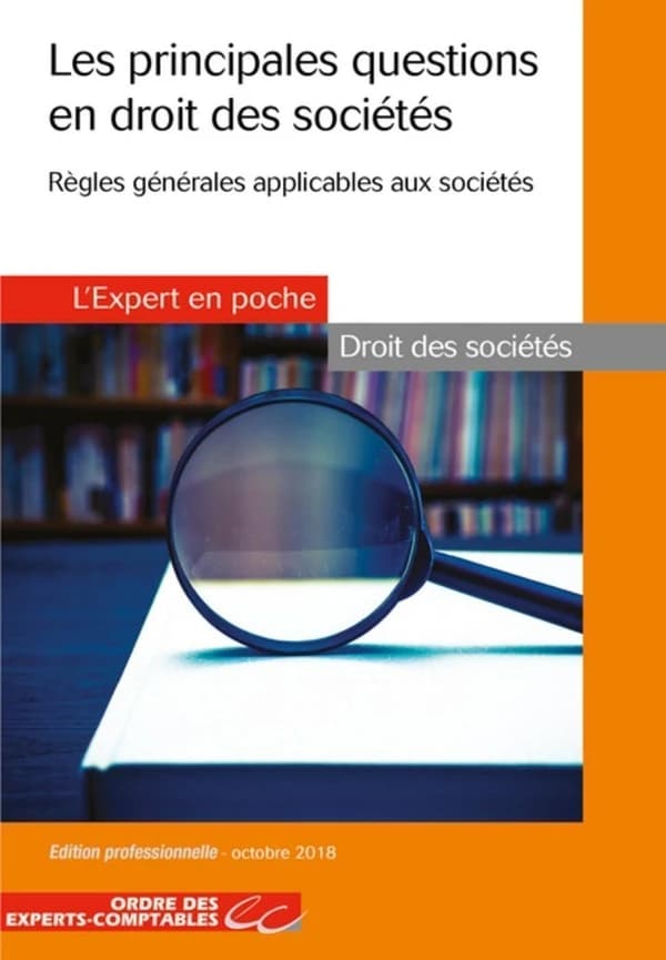 Les principales questions en droit des sociétés : règles générales applicables aux sociétés (3e éd., à jour au 1er octobre 2018) Ordre des experts-comptables