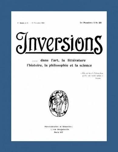 "Inversions" suivi de "L'amitié" : une autre histoire de la première revue gay française
