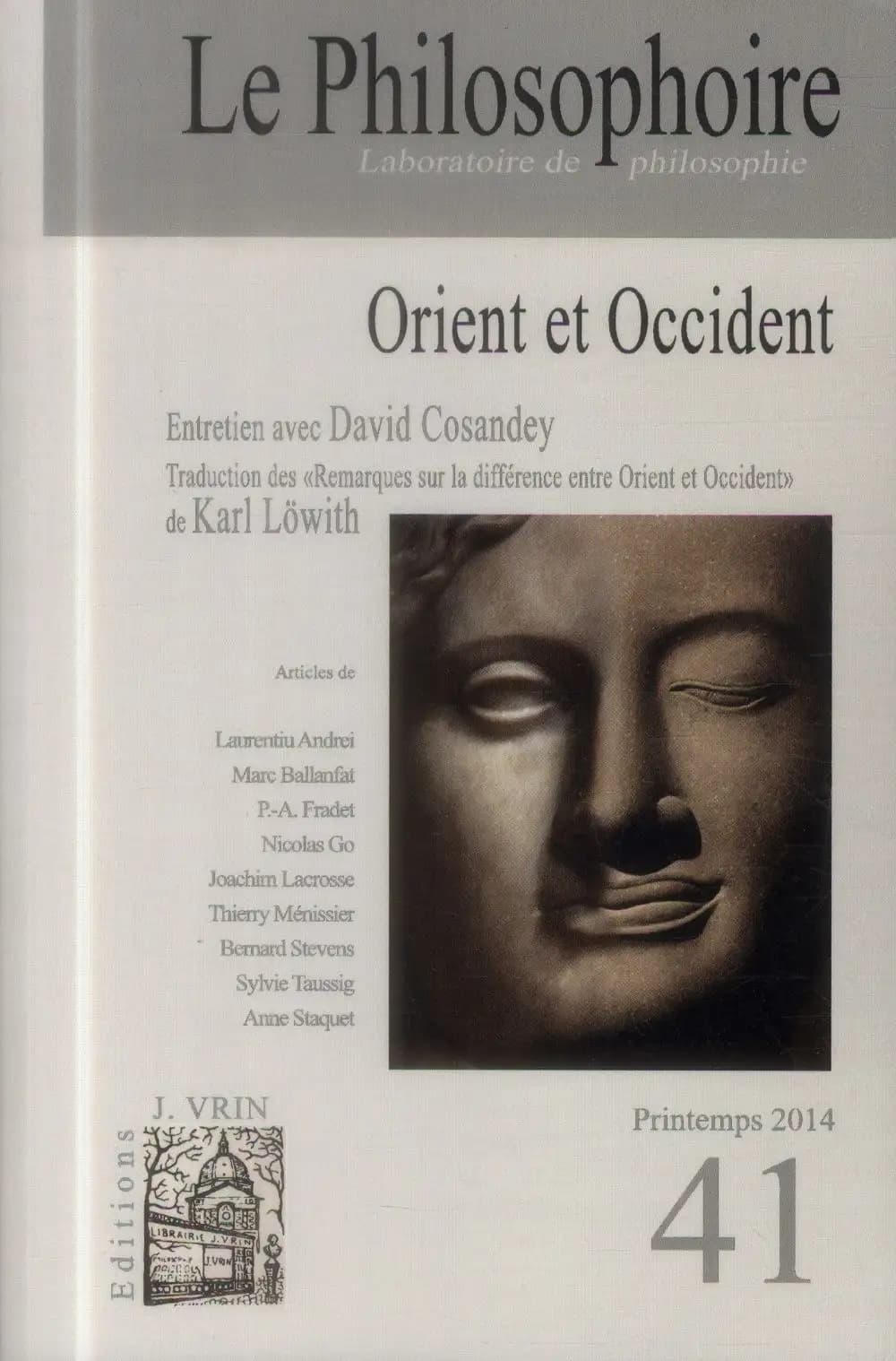 Revue le philosophoire n.41 : Orient et Occident