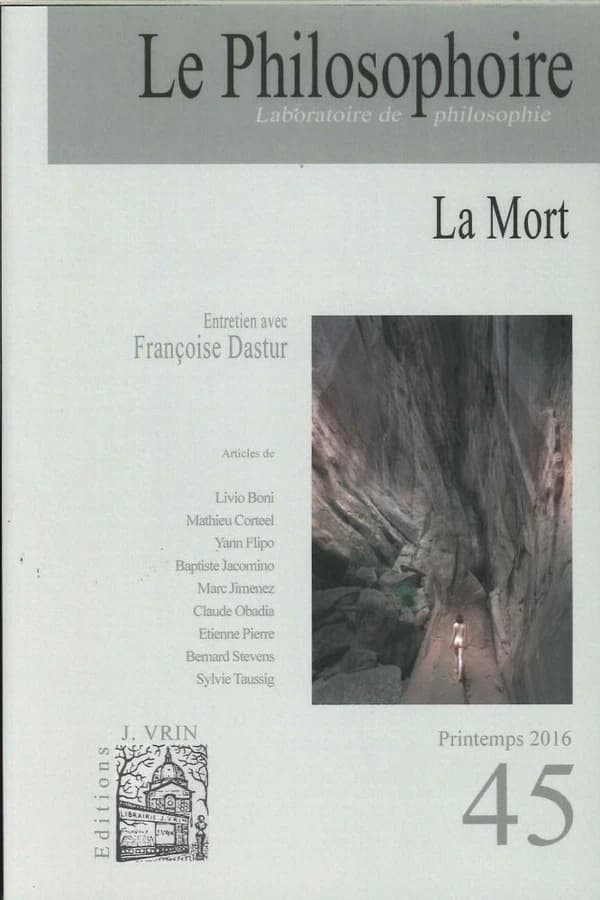 Revue le philosophoire n.45 : la mort