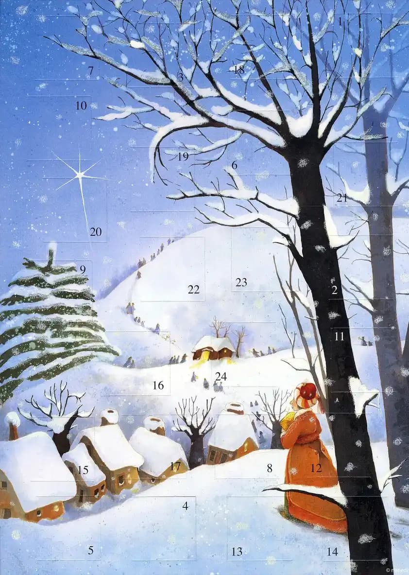 Calendrier de l'avent la crèche