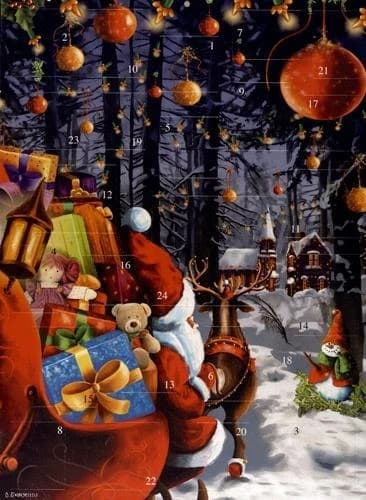 Calendrier de l'Avent ; la forêt enchantée