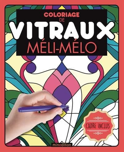 Coloriage de vitraux : Méli-mélo