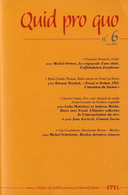 Quid pro quo N° 6, Mai 2011