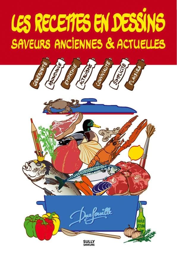 Les recettes en dessins : saveurs anciennes & actuelles