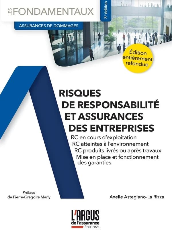Risques de responsabilité et assurances des entreprises : RC en cours d'exploitation, RC atteintes à l'environnement, RC produits livrés ou après travaux, mise en place et fonctionnement des garanties (8e éd.) Axelle Astegiano-La Rizza ; [préface de Pierr