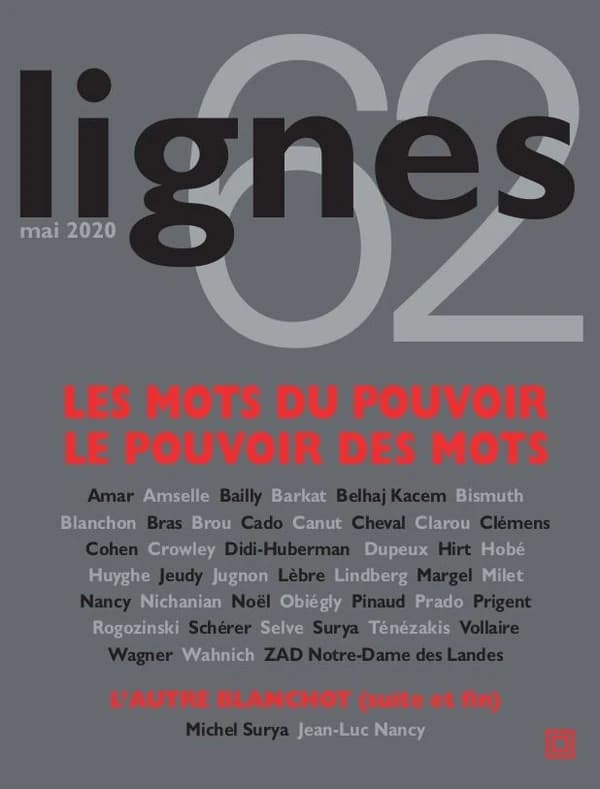 REVUE LIGNES n.62 : le mots du pouvoir, le pouvoir des mots