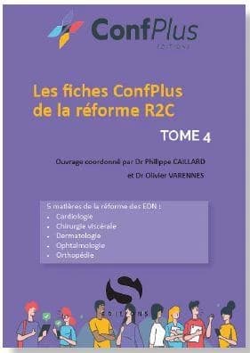 Les fiches Confplus : conformes à la réforme r2c : 7 matières de la réforme des EDN. Tome 4, Anesthésie-douleur-soins palliatifs, chirurgie viscérale, dermatologie, infectieux, nutrition, ophtalmologie, urgence-réanimation