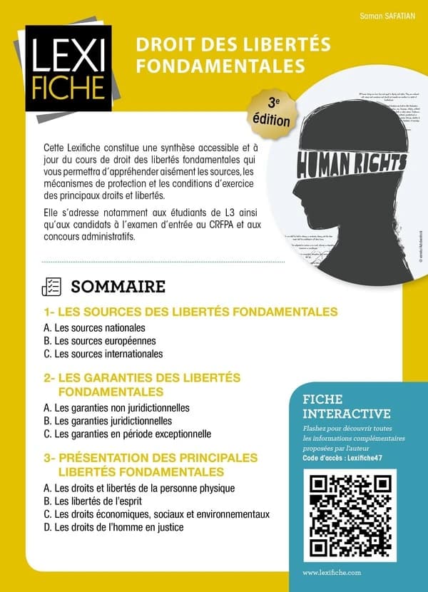 Droit des libertés fondamentales (3e éd.) Saman Safatian