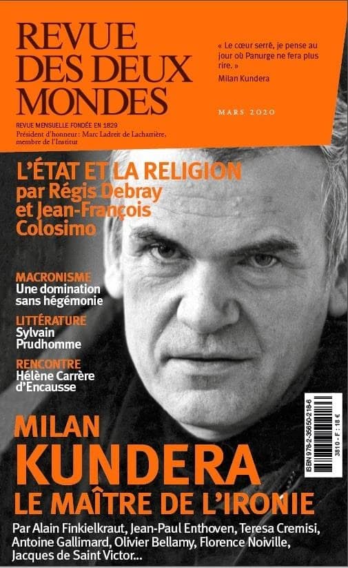 Revue des deux mondes : Milan Kundera, le maître des l'ironie