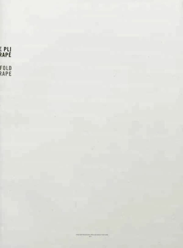 Dans le pli d'un drapé : Vincent Parreira, architecte : [catalogue non raisonné en 2 actes]