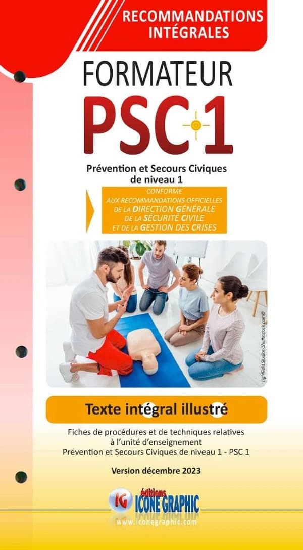Fiches illustrées des Recommandations intégrales 2023 du formateur PSC1 (6e édition)