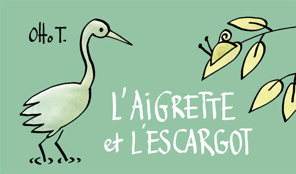 L'aigrette et l'escargot