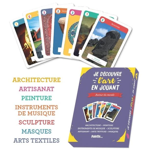 Le jeu des 7 familles de l'art ; autour du monde