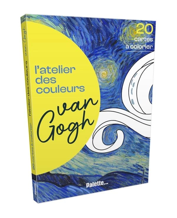 L'atelier des couleurs : Van Gogh : 20 cartes à colorier