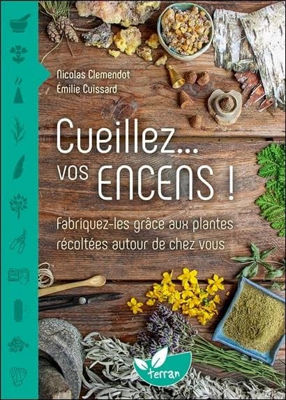 Cueillez vos encens ! : fabriquez-les grâce aux plantes récoltées autour de chez vous