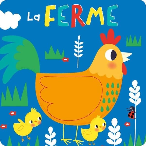 La ferme : Livre à toucher silicone