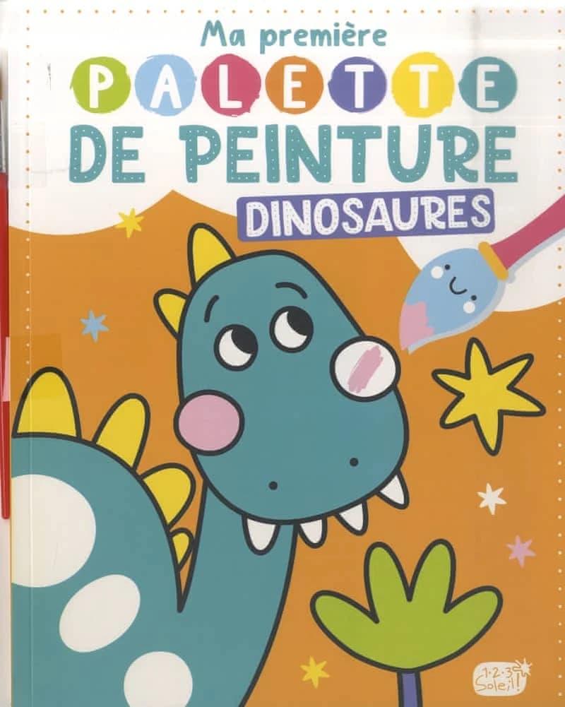 Ma première palette de peinture : dinosaures : [Album à colorier]