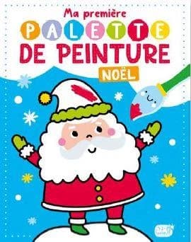 Ma première palette de peinture : Noël : [Album à colorier]