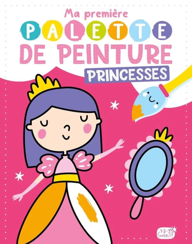 Ma première palette de peinture : princesses : [Album à colorier]