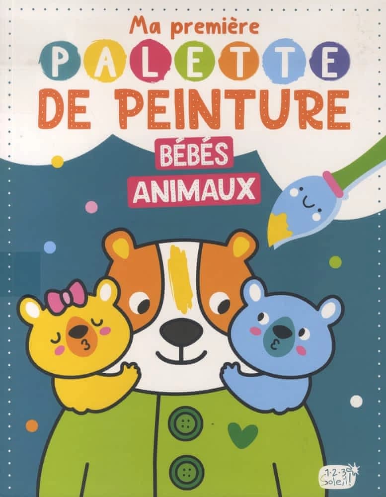 Ma première palette de peinture : bébés animaux : [Album à colorier]