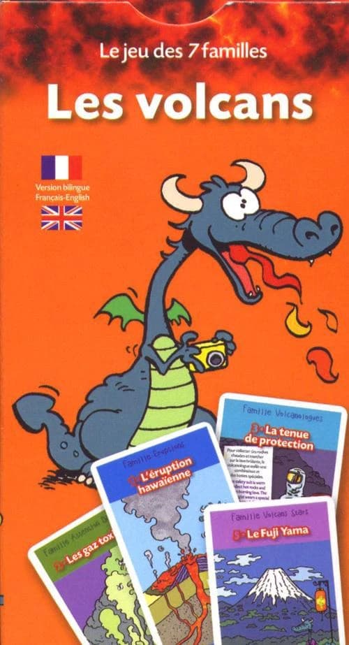 Le jeu 7 familles ; les volcans