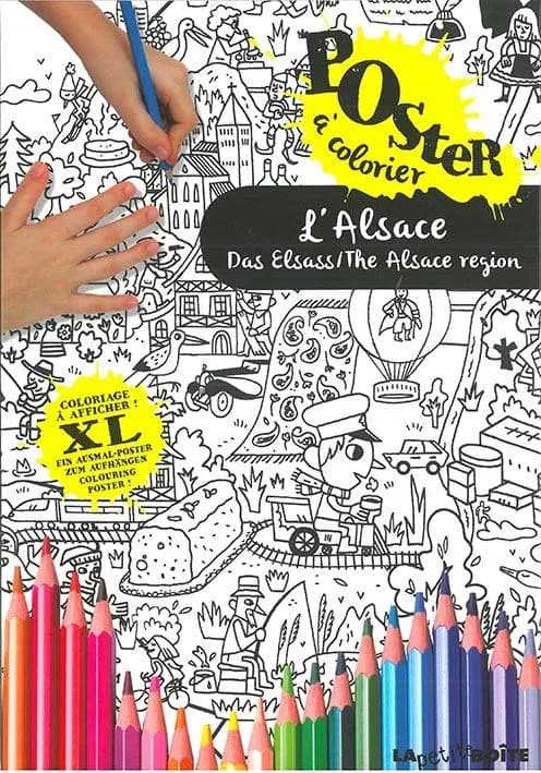 L'Alsace, poster à colorier