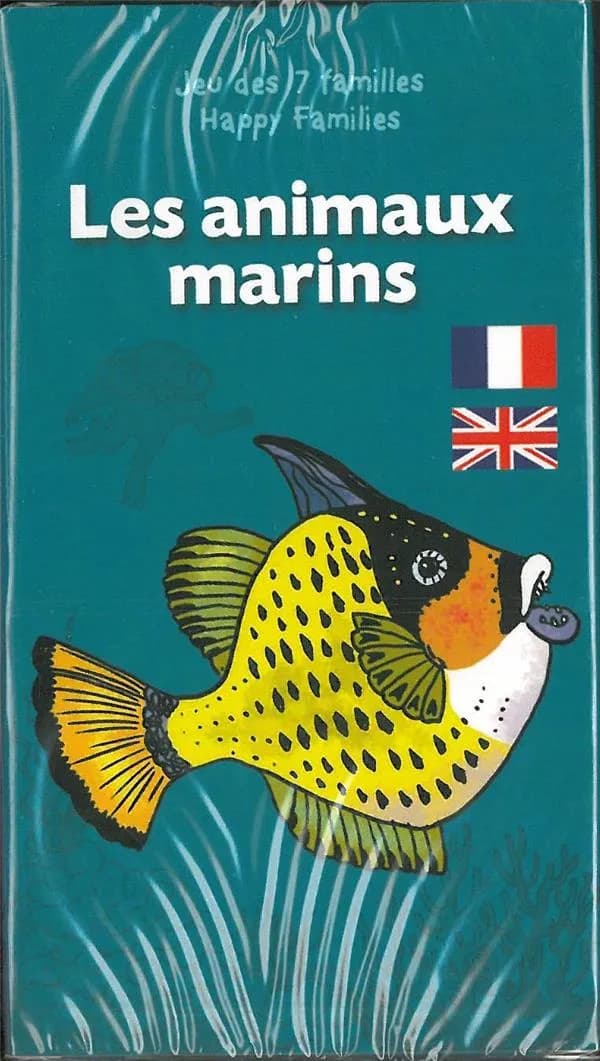 Les animaux marins ; jeux des 7 familles