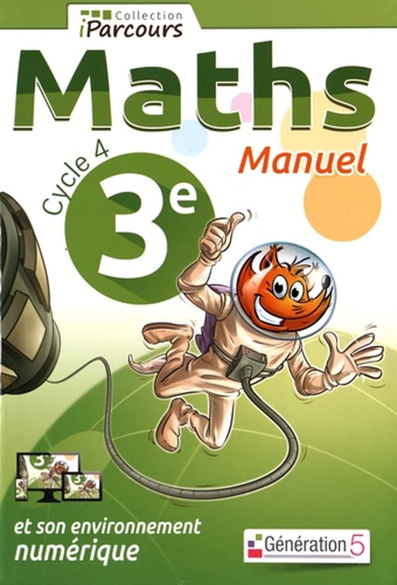 MATHS  COLLECTION PARCOURS   3° MANUEL