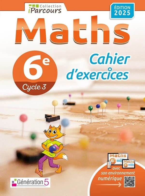 IParcours : Maths ; 6e ; Cahier d'exercices (édition 2025)