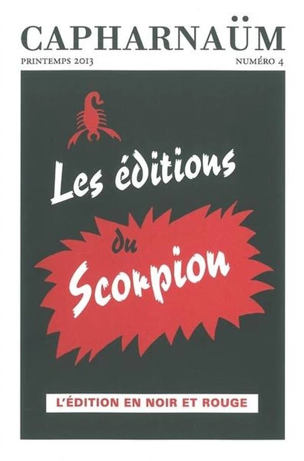 Les éditions du Scorpion : l'édition en noir et rouge
