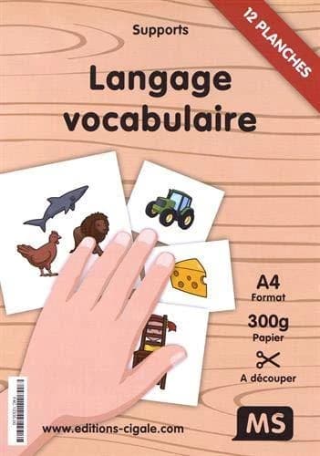 Supports Langage vocabulaire MS : 12 planches