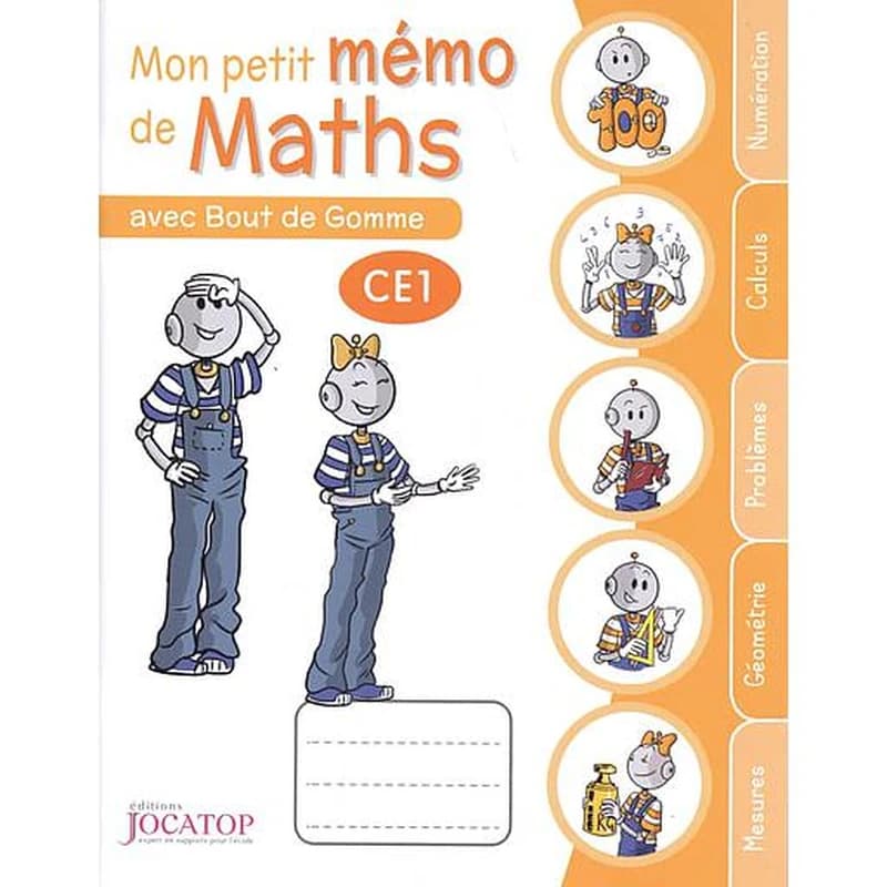 Mon petit mémo de maths avec Bout de Gomme CE1