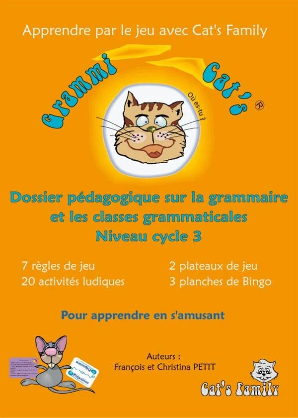 Dossier pédagogique sur la grammaire et les classes grammaticales ; niveau cycle 3