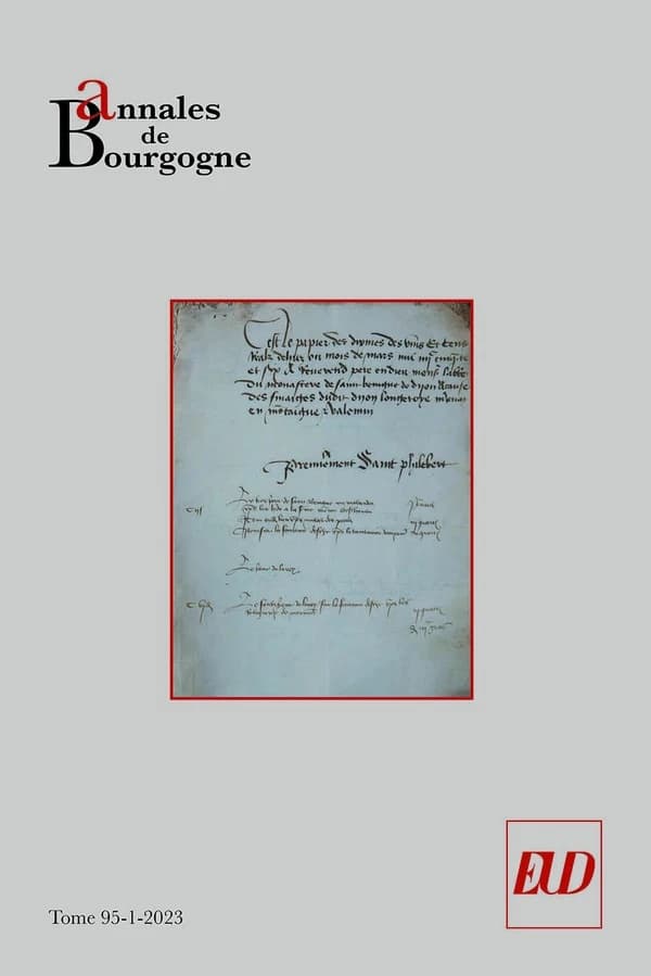 Annales de Bourgogne n.95 : 1-2023