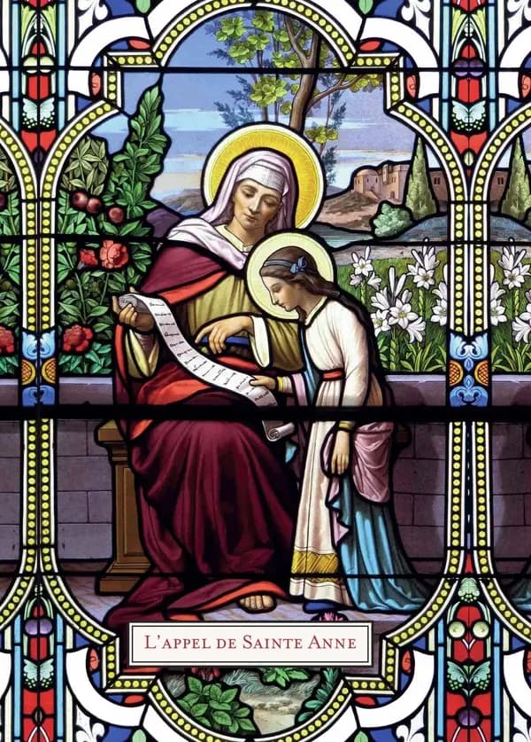 Image l'appel de Sainte Anne ; les dix commandements ; dépliant 2 volets