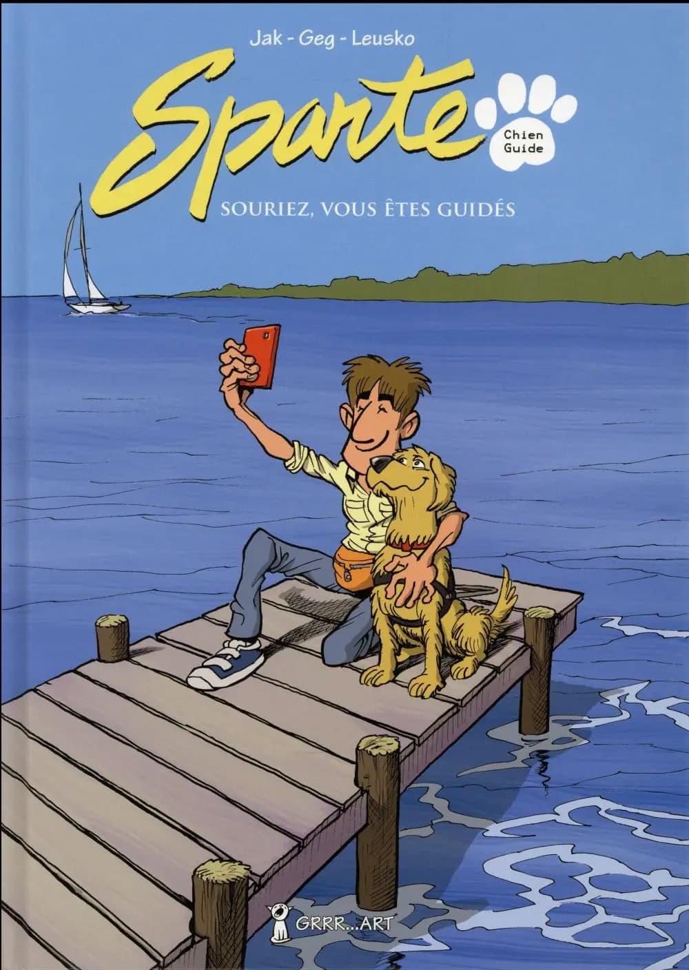 Sparte, chien guide : souriez, vous êtes guidés