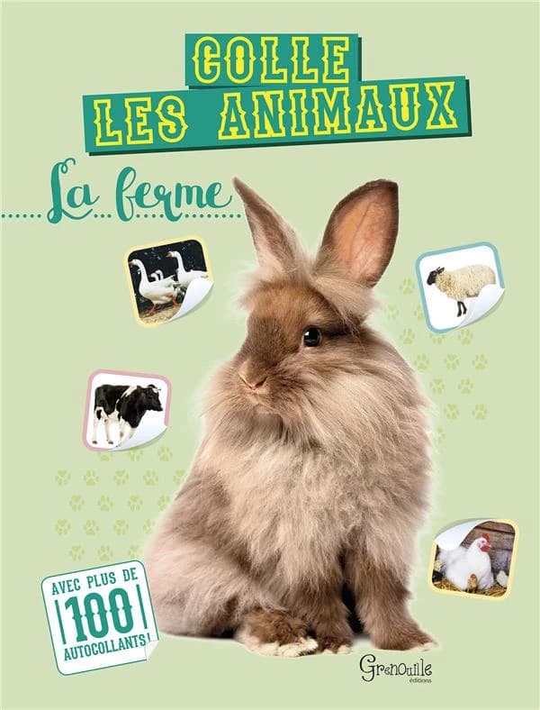 La ferme : Colle les animaux : [Autocollant]