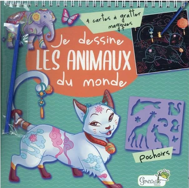 Je dessine les animaux du monde : [Album à colorier]