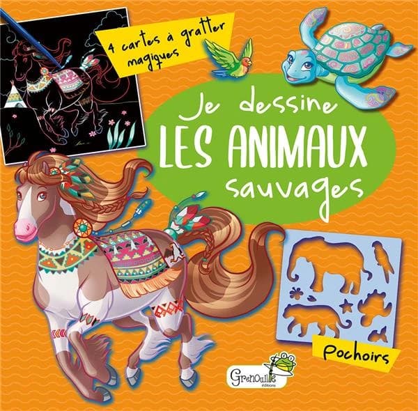 Je dessine les animaux sauvages : [Album à colorier]