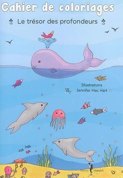 Cahier de coloriages : le trésor des profondeurs : [Album à colorier]