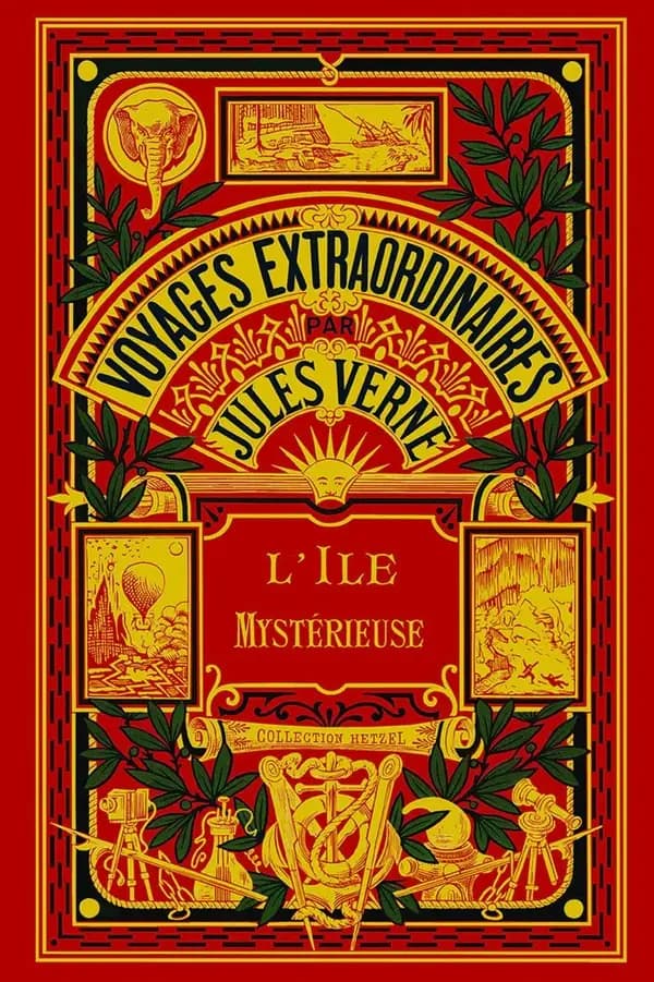 L'île mystérieuse ([Reproduction en fac-similé]) par Jules Verne ; illustré de 154 dessins par Férat