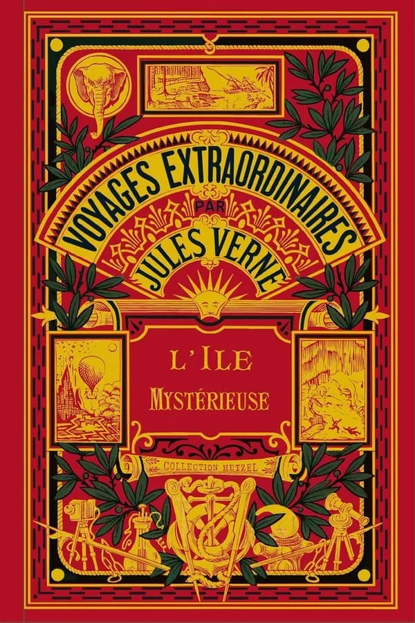 L'île mystérieuse ([Reproduction en fac-similé]) par Jules Verne ; illustré de 154 dessins par Férat